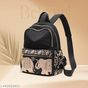 New Elegant Elephant Edition Backpack for Women/Girls- College Travel Casual Use