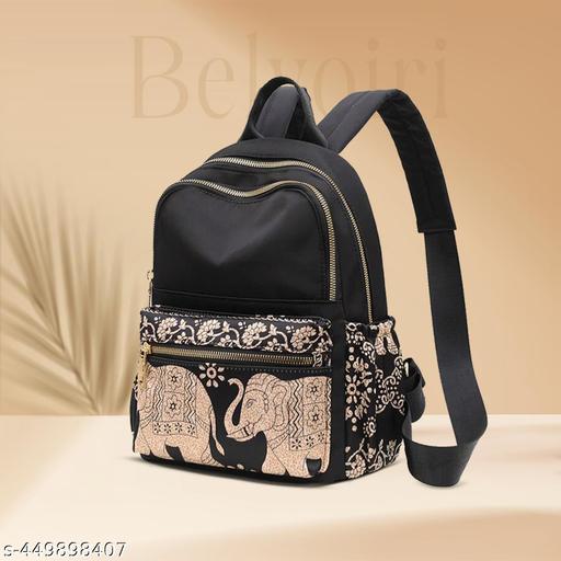 New Elegant Elephant Edition Backpack for Women/Girls- College Travel Casual Use