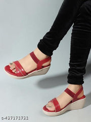 Kajmi Strepied Wedges Sandal For Women & Gilr's Trendy Comfort Fashion Latest Design Sandle For Women Fashion Casual Ethnic Wear Wedges Sandle For Woman
