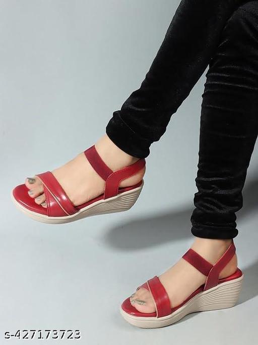 Kajmi Strepied Wedges Sandal For Women & Gilr's Trendy Comfort Fashion Latest Design Sandle For Women Fashion Casual Ethnic Wear Wedges Sandle For Woman