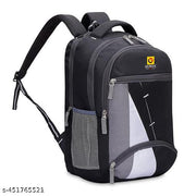 Casual Polyester Zip Pocket Grey Water Resistant Backpack For Men | Men's Backpack | College Bag | Laptop Bag | Travel Bag