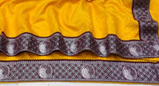 New kumari silk with lace border with hotfix work with separate blouse pis.Fancy saree and festival saree.Partwear saree.
