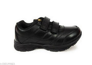 Coolz Unisex Kids Black Formal School Uniform Shoes Prime Velcro