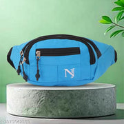 NISF STAR Waist Bags for Men & Women- Premium Stitching, Branded Zippers, Waterproof Pocket, RFID Safe- Large Fanny Pack for Hiking Travel,Cycling,Money Belt BLUE
