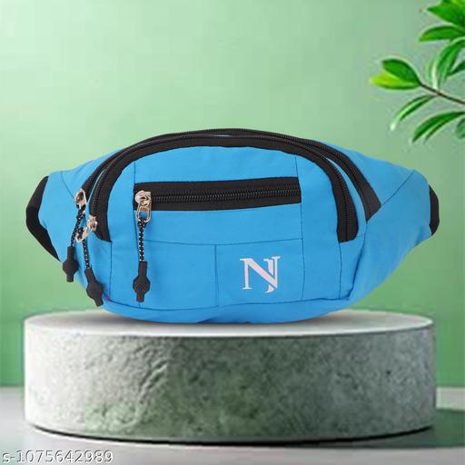 NISF STAR Waist Bags for Men & Women- Premium Stitching, Branded Zippers, Waterproof Pocket, RFID Safe- Large Fanny Pack for Hiking Travel,Cycling,Money Belt BLUE