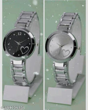 Classic Silver Round Dial Women's Watch