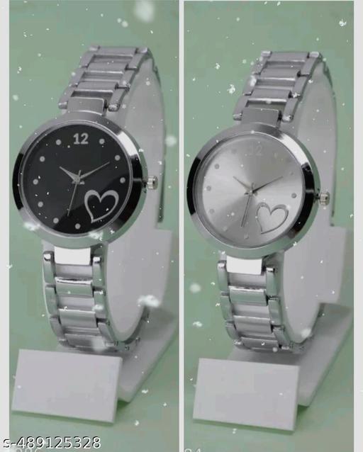 Classic Silver Round Dial Women's Watch
