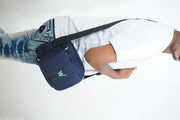 Blue cross body sling bags