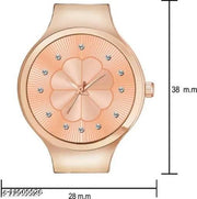 Gorgeous Flower Designer Rosegold Metal Analog Watches for women