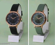 Best Quality Royal Embossed Designer Shine Round Dial with Slim Fit Attractive Leather Belt Analog Watches for women