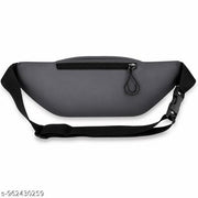 Waist Bag Men & Women Side Pouch for Travel & Sports Waterproof Adjustable Strap(Grey)