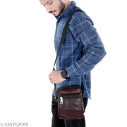 Casual Crossbody Synthetic Leather Men Sling Bag/Shoulder Bag for Men/Travel Bag/Cross Body Bag/Office Business Bag/Messenger Bag/Stylish Sling Bag for Men