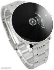 Bolun Black Dial Stainless Still Strap Couple Watch For Boys And Girls Analog Watch