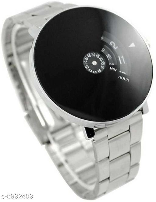 Bolun Black Dial Stainless Still Strap Couple Watch For Boys And Girls Analog Watch