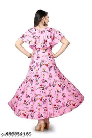 Polyster/Crepe fabric-Kurti for Women