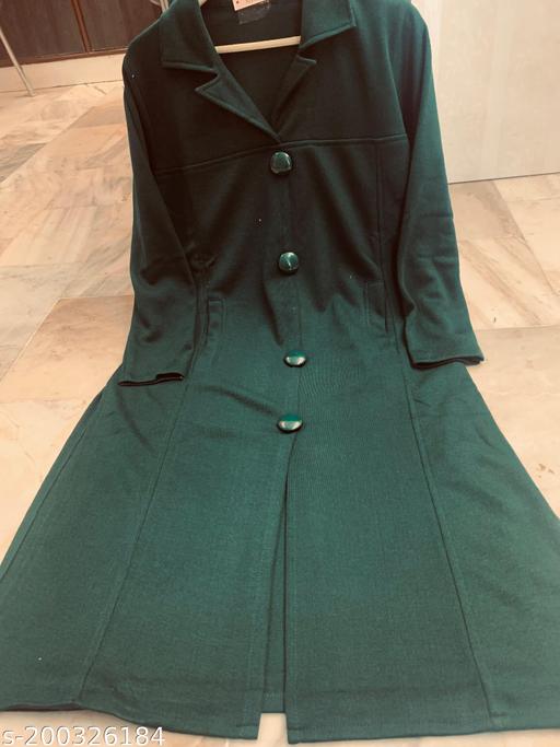 Winter Coat Style Kurta with collars and  Front Buttons and Side Pockets