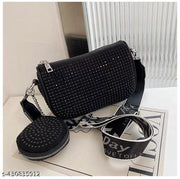 Women's Stylish Crossbody Sling Bag with Combo Coin Pouch Detachable Belt Perfect for Parties Weddings and Events