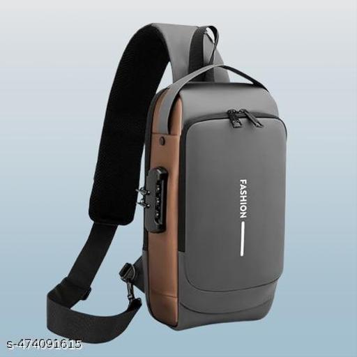 Waterproof Polyester Slim Unisex Crossbody Sling Bag Chest Backpack Men's Shoulder Bag, Leisure Travel Handbag, Hard Shell Anti-Theft Chest Bag(Multicolor)