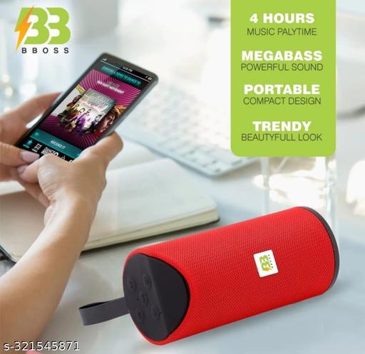 Bluetooth Speaker TG-113 Stylish, portable and super powerful ultra sound boost Wireless Speaker (Color Red)