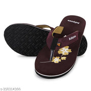 Women's Comfortable Trending Stylish Slippers And Flipflop Slippers Flip Flops Set of 2 combo