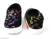 Coolz Kids Unisex Casual Shoes Pogo-2A Black for 1-4 Years Boys and Girls