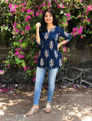100% COTTON Short Kurti For Women&Girl's