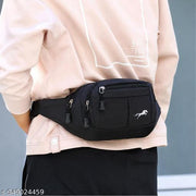 Waist Bag fanny pack bum bag travel passport holder chest bag phone money holder Waist Bag fanny pack bum bag travel passport holder chest bag phone money holder (Black)