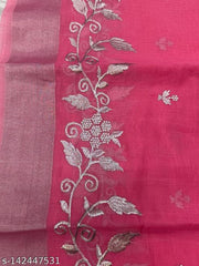 Woman Fancy Chanderi Cotton Saree