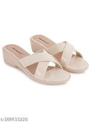 IKAGI Women's Fashion Sandals | Comfortable for All Formal and Casual Occassions | Casual and Stylish Wedge For Women & Girls