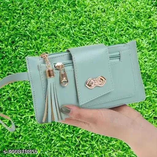 Women Hand Clutch Magnetic Button