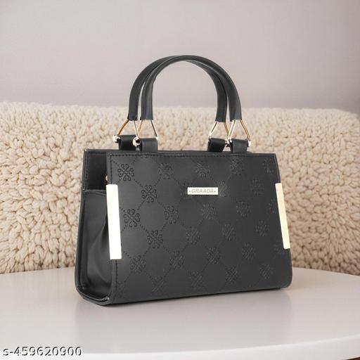GRAADA Synthetic Leather Casual Design Shoulder Crossbody Handbag For Women
