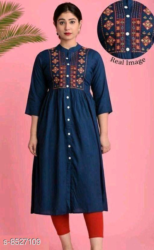 Women's Embroidered Cotton Kurti