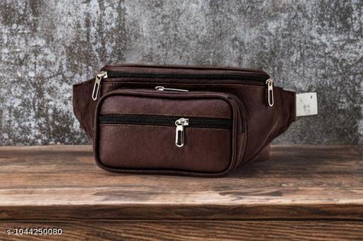 Premium quality leather-look material 3 spacious zippered compartments for better organization