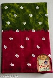 Women Pure Cotton Printed Saree for Daily Wear/Office Wear without Blouse Piece