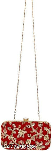 New Stylish Fancy Clutches purse very actractive clutches women's & Girls (Pink and Red)
