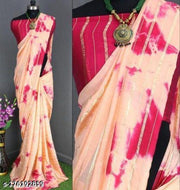 Dreamy Pink shibori saree for women