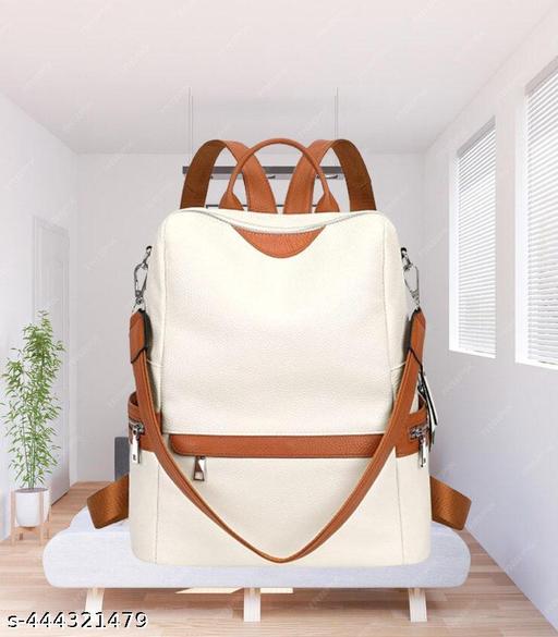 Bohobuzz Backpack Purse for Women Convertible Travel Vintage PU Leather Bag(Backpack,bag,backpack for women women bag fashion,stylish)