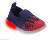 Coolz Kids Knitted First Walking Shoes with Light Led-2 for Baby Boys and Baby Girls for 9-24 Months