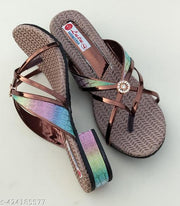 Name : stylish flat slipper Name: stylish flat slipper  Material: EVA Sone Material: Pvc Patterm solid Fastening  & Back Detail: Ankle Loop Net Quantity (N):1 Sizes: IND-4, IND-5, IND-6, IND-7, IND-8, IND-9 Country of Origin: