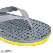 Daily Use Flip Flop Printed Hawai Chapple Slipper For Unisex  (Dark Grey)