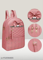 Fashion Quilted Multipurpose Backpack for Women Lightweight Travel Daypack with Spacious Compartments for College Office Daily Use