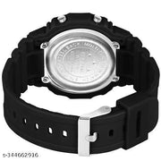 WATCHVERSE Black Colour Water Resistance Digital Watch - For Men & Women Digital Vintage Square Dial Unisex Wrist Watch for Men Women-Digital Sports Square Dial LED Unisex Stainless Steel Strap Watch for Boys,Watch For Girls