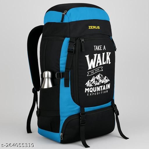 Zerus Hiking Trekking Campaign Backpack Rucksack for Men Boys Travel Mountain Camping Bag with Bottle Pocket