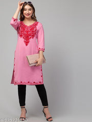 Woollen embroidery aari work kurti