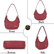 Dixon Dixon Maroon Women Sling Bag Casual Half Moon Unique Design Shoulder Side Sling Bag For Women