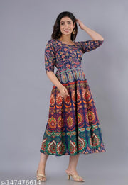 Women's Jaipuri Cotton Printed Kurti