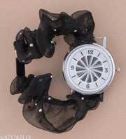 Analog Scrunchie Korean Fashion Style  Watch For women and Girls