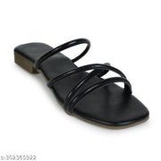 Striped Flat Sandals for Casual and Daily Wear