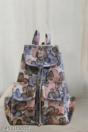 Latest Design Printed Backpack Artificial Leather College Backpacks for Girls & Women