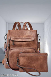 Bohobuzz Backpack Purse for Women Convertible Travel Vintage PU Leather Bag(Backpack,bag,backpack for women women bag fashion,stylish)